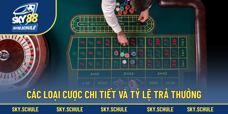 Bật mí các cửa cược và mức thưởng cụ thể