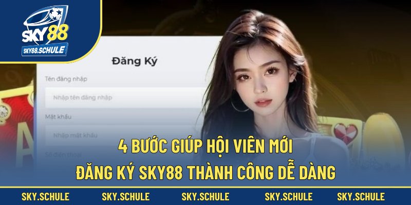 4 bước giúp hội viên mới đăng ký sky88 thành công dễ dàng