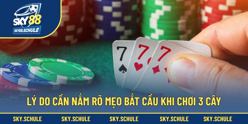 Lý do cần nắm rõ mẹo bắt cầu khi chơi 3 cây Lý do cần nắm rõ mẹo bắt cầu khi chơi 3 cây