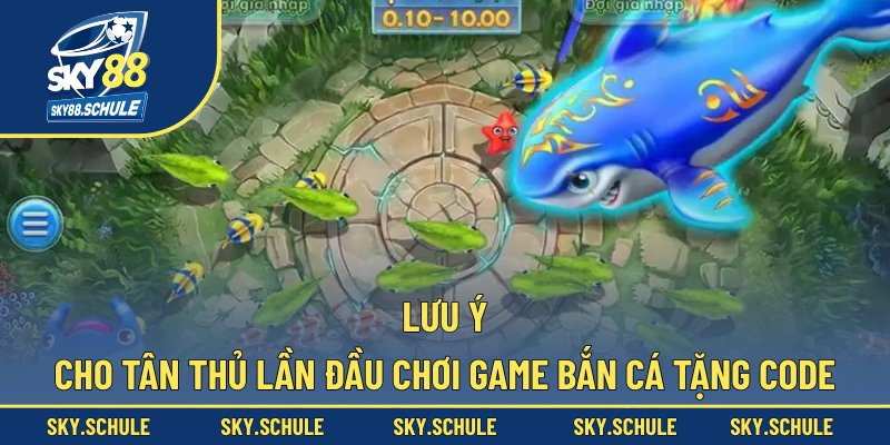 Lưu ý cho tân thủ lần đầu chơi game bắn cá tặng code