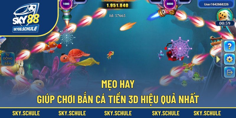Mẹo hay giúp chơi bắn cá tiền 3D hiệu quả nhất