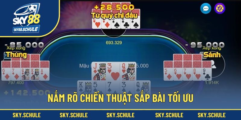 Nắm rõ chiến thuật sắp bài tối ưu Nắm rõ chiến thuật sắp bài tối ưu