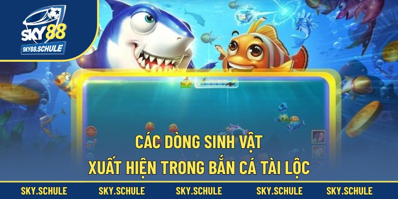 Các dòng sinh vật xuất hiện trong bắn cá Tài Lộc Các dòng sinh vật xuất hiện trong bắn cá Tài Lộc