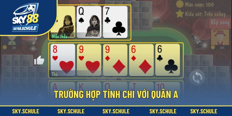 Trường hợp tính chi với quân A Trường hợp tính chi với quân A