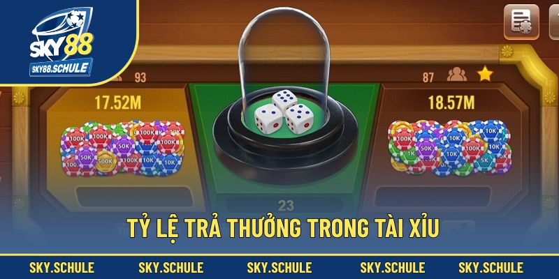 Tỷ lệ trả thưởng trong Tài Xỉu