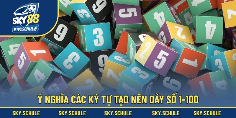 Ý nghĩa các ký tự tạo nên dãy số 1-100